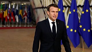 Emmanuel Macron Brüsszelben