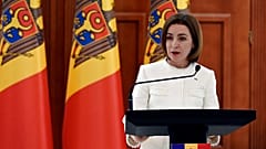 Η πρόεδρος της Μολδαβίας, Μάγια Σάντου