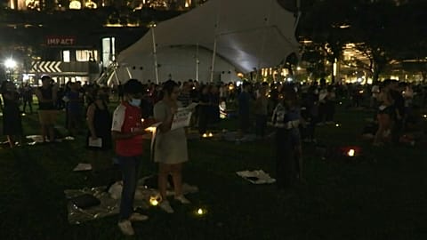 Mahnwache in Singapur