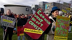 Revelations about alleged sexual misconduct at The Voice of Holland sparked hundreds-strong protests in Amsterdam in January