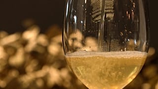 A glass of soy wine from Sachi