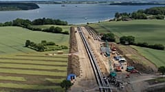 Pipeline um Bau in Dänemark
