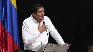 Néstor Gutiérrez, uno de los exmilitares que participaron en la audiencia