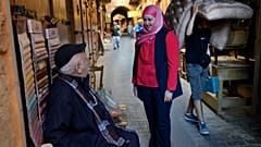 هانيا الزعتري مرشحة مستقلة في الانتخابات النيابية المقبلة، صيدا، لبنان، 9 أبريل / نيسان 2022