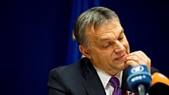 El primer ministro húngaro, Viktor Orban,durante una rueda de prensa en una cumbre de la UE en Bruselas