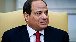 الرئيس المصري عبد الفتاح السيسي خلال لقاء مع الرئيس دونالد ترامب في المكتب البيضاوي بالبيت الأبيض في واشنطن، الإثنين 3 أبريل / نيسان 2017
