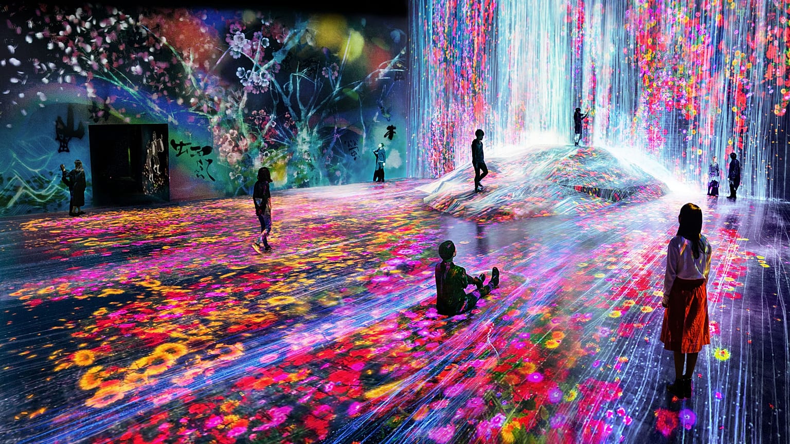 Borderless exhibition by teamLab