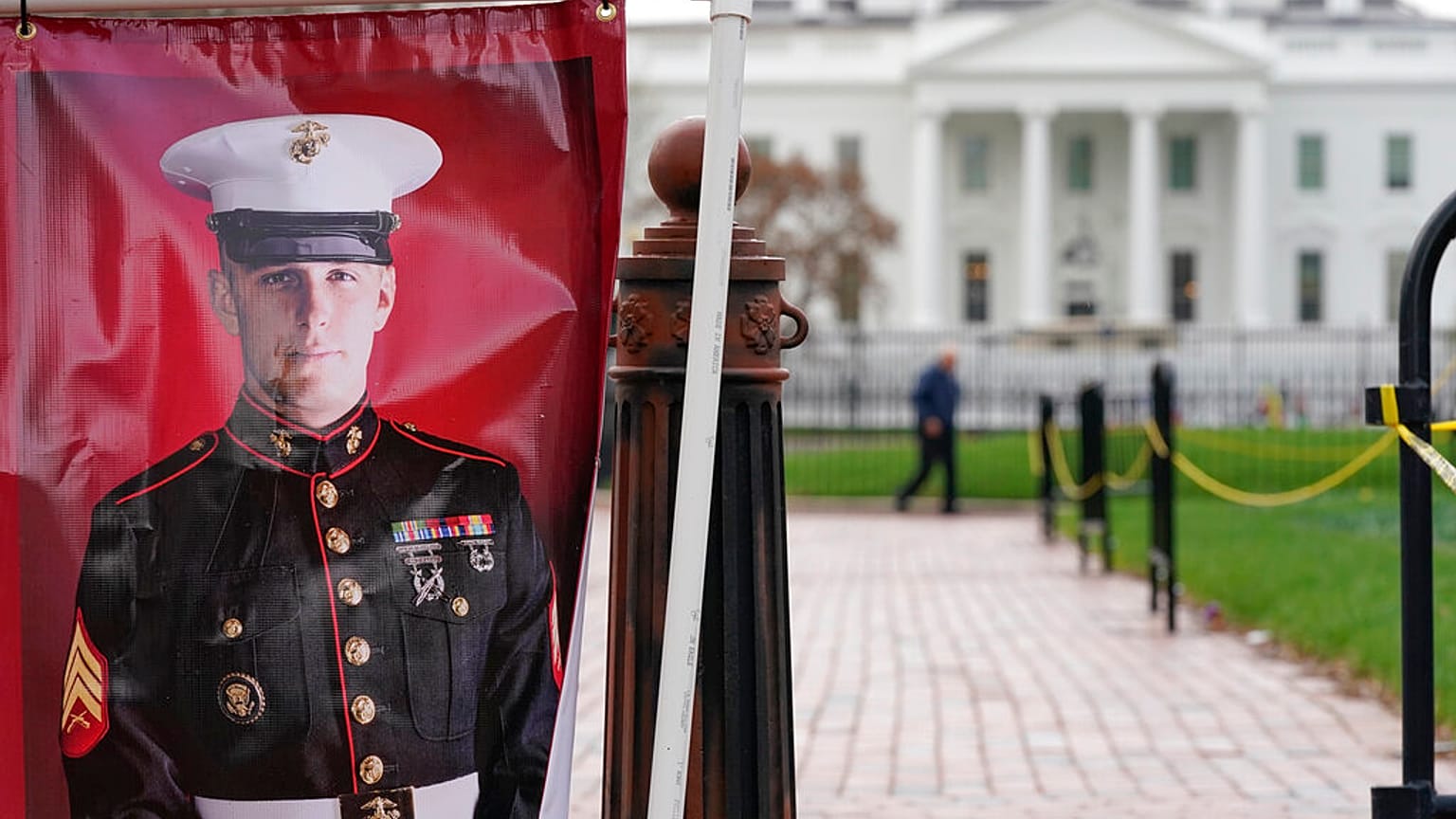 Trevor Reed fényképe a washingtoni Lafayette parknál idén márciusban 