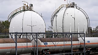 Gaswaggons in Oberhausen (Aufnahme vom 6. April 22)