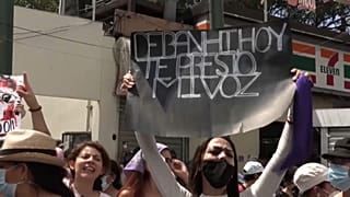 Manifestación en México tras la aparición del cadáver de Debanhi Escobar