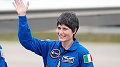 Cristoforetti wenige Tage vor dem Abflug 