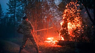 Лесной пожар в Якутии 22 июля 2021