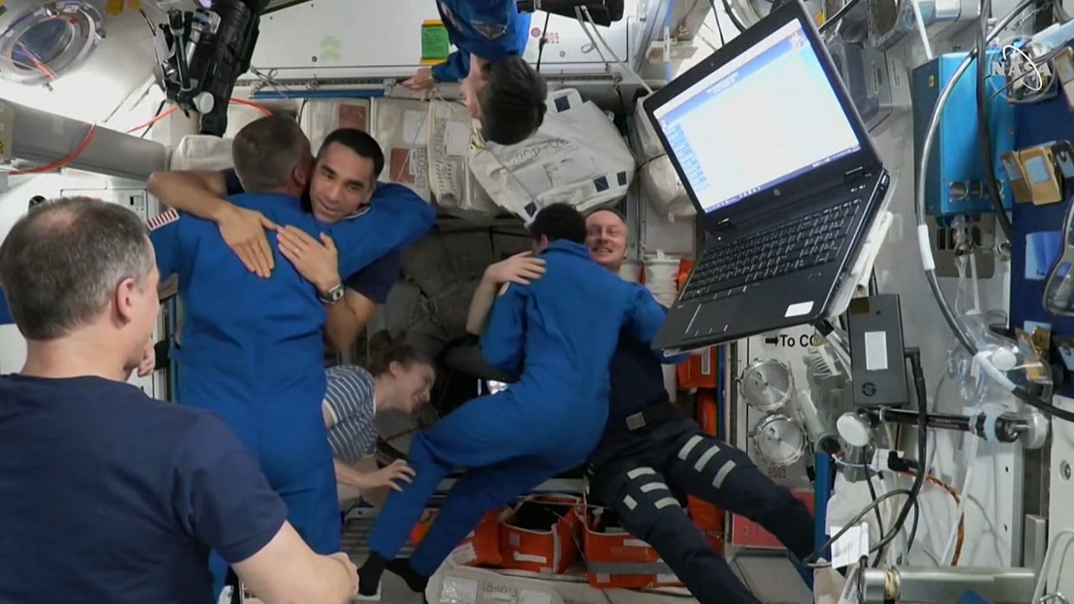 SpaceX Dragon capsule docks at the International Space Station
