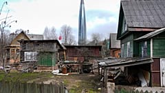 Вид на "Лахта-центр", штаб-квартиру "Газпрома"