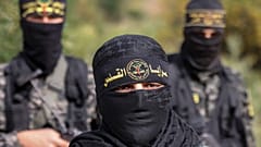 أفراد من سرايا القدس الجناح العسكري لحركة الجهاد الإسلامي