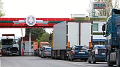 Пробки на КПП Варница-Бендеры на въезде в Молдову из Приднестровья. 26 апреля 2022 г.