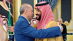 دیدار رجب طیب اردوغان و محمد بن سلمان