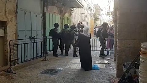 Israeli police force Palestinians from al-Aqsa compound