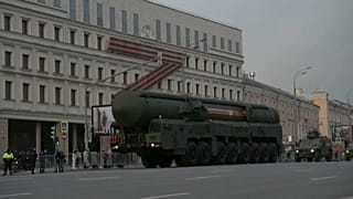 Probe für die Militärschau am 9. Mai in Moskau