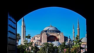 Άποψη της Αγίας Σοφίας στην Κωνσταντινούπολη