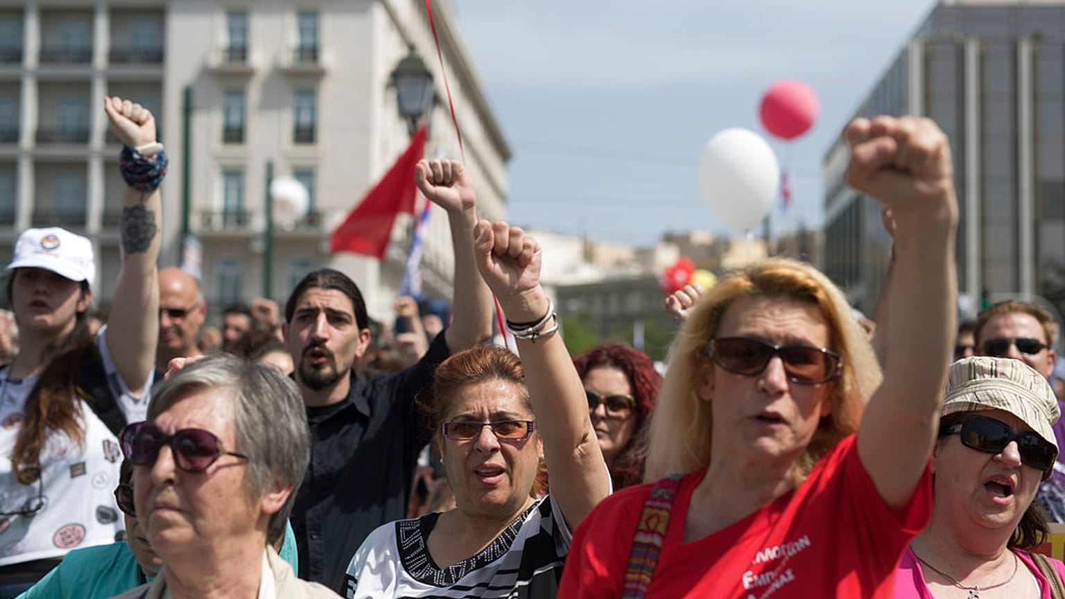 Πορεία για την Πρωτομαγιά στο κέντρο της Αθήνας- φώτο αρχείου