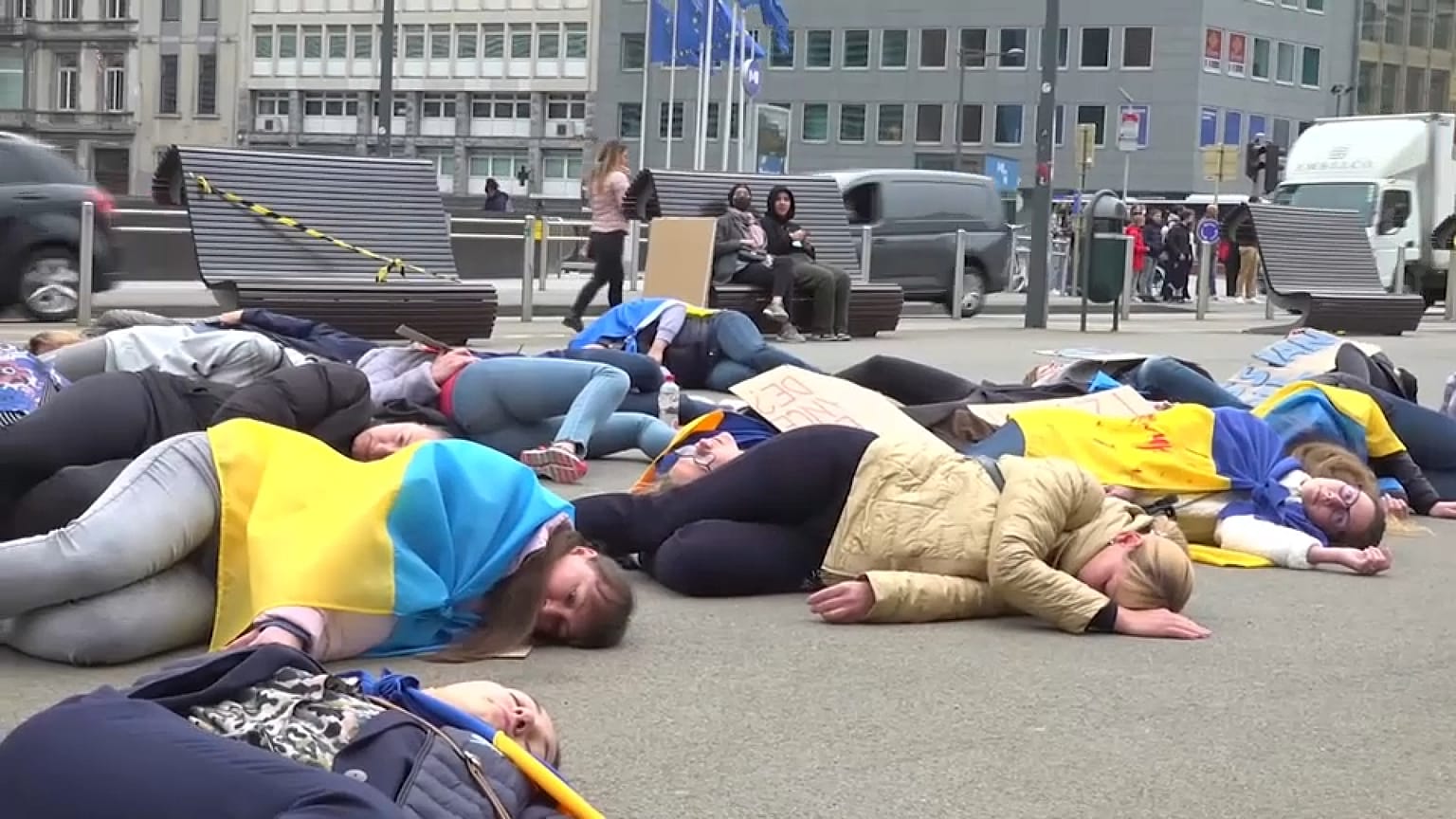 Kundgebung in Brüssel