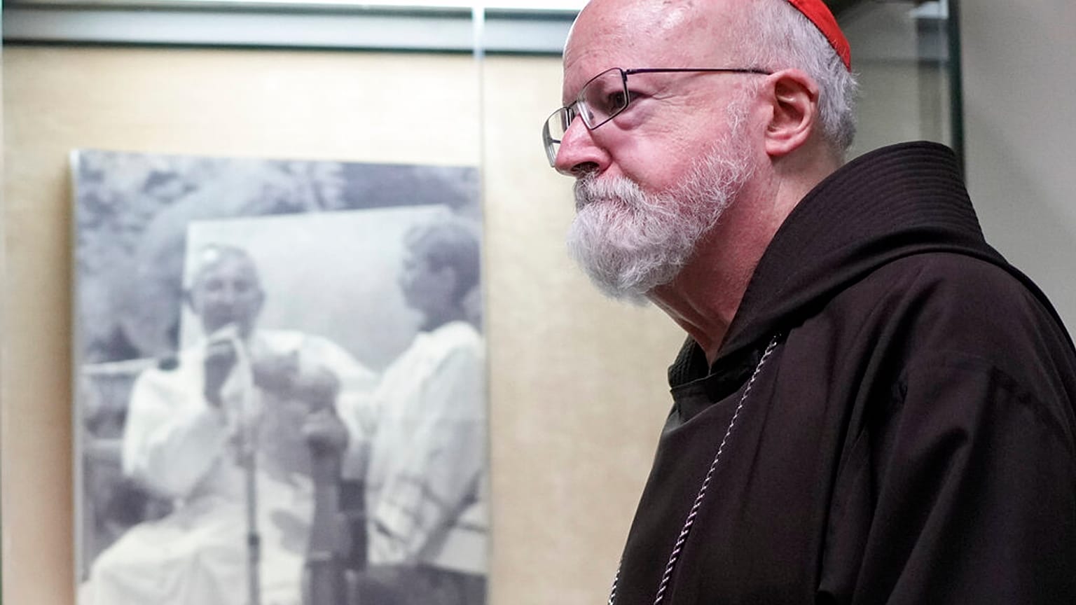 Vorsitzende der Päpstlichen Kommission für den Schutz von Minderjährigen,  Seán Patrick O'Malley, nach einem Gespräch mit Papst Franziskus, 29.04.2022