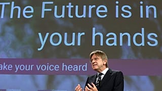 Eurodeputado Guy Verhofstadt na Conferência pelo Futuro da Europa