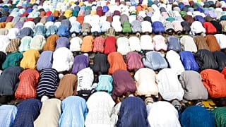 Muslime in Lagos, Nigeria begehen den Feiertag Eid al-Fitr