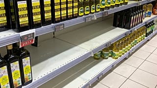کمبود روغن آفتابگردان در سوپرمارکتی در پاریس