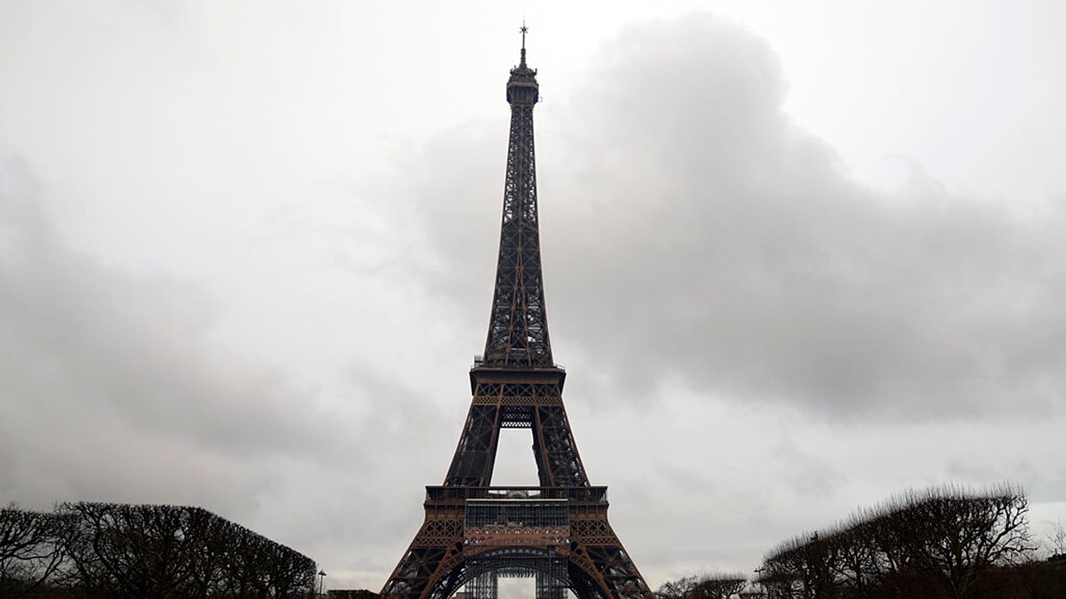 the Eiffel Tower in Paris, France, Tuesday, March 15, 2022.