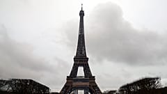 the Eiffel Tower in Paris, France, Tuesday, March 15, 2022.