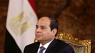 الرئيس المصري عبد الفتاح السيسي يجري مقابلة مع وكالة أسوشيتيد برس في القاهرة، مصر، في 20 سبتمبر 2014