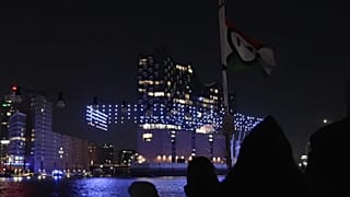 Lichtkunst an der Elphi