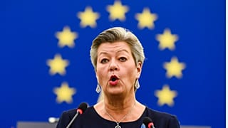 EU-Kommissarin für Inneres Ylva Johansson am 8. März 2022 in Straßburg