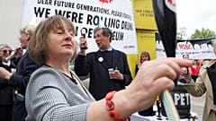 The protesters organised a flash mob during HSBC's AGM in London