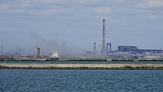 Archives : l'usine métallurgique Azovstal à Marioupol, le 29 avril 2022