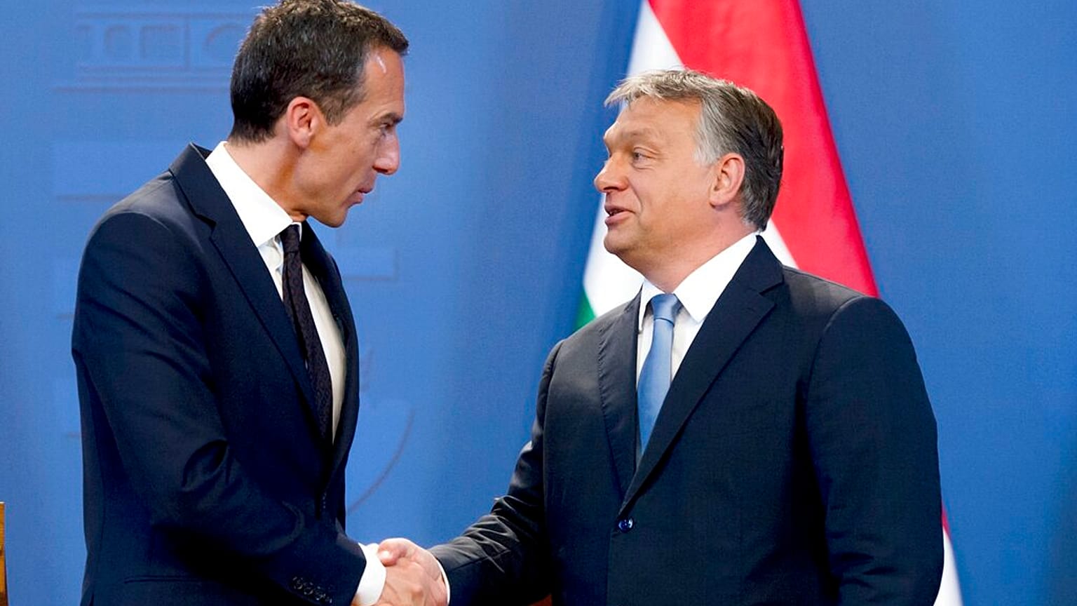Christian Kern és Orbán Viktor 2016-ban