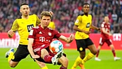 Thomas Müller beim Ligaspiel gegen den BVB am 23.04.22