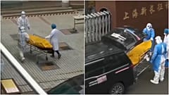 لقطات مصورة بالهاتف يقول ملتقطوها إنها لعناصر إسعاف يأخذون أشخاص أحياء إلى مستودع الجثث