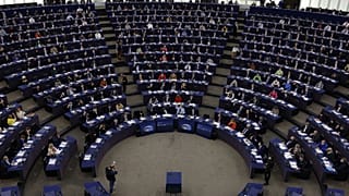 Archives : le Parlement européen à Strasbourg, le 5 avril 2022