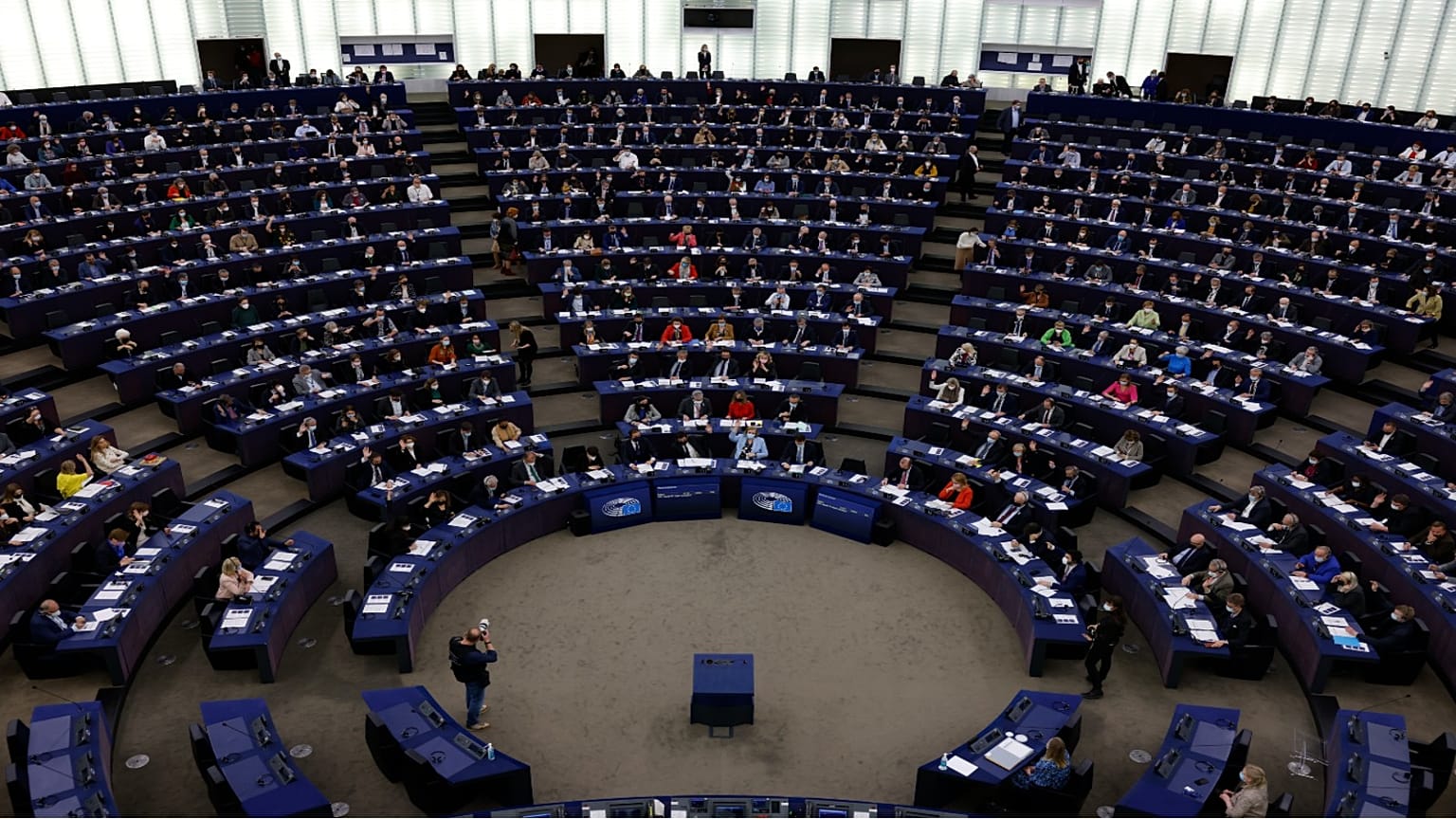 جلسة تصويت في البرلمان الأوروبي بستراسبورغ، 5 نيسان/أبريل، 2022