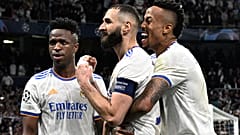 Jubel bei Real Madrid: In der Mitte Torschütze Benzema