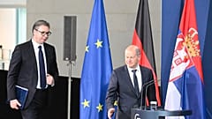 Aleksandar Vučić und Olaf Scholz