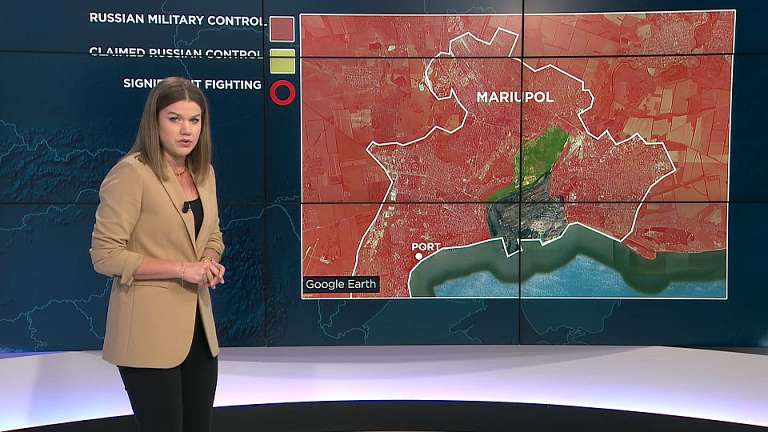 Mapa de Mariupol, Ucrânia