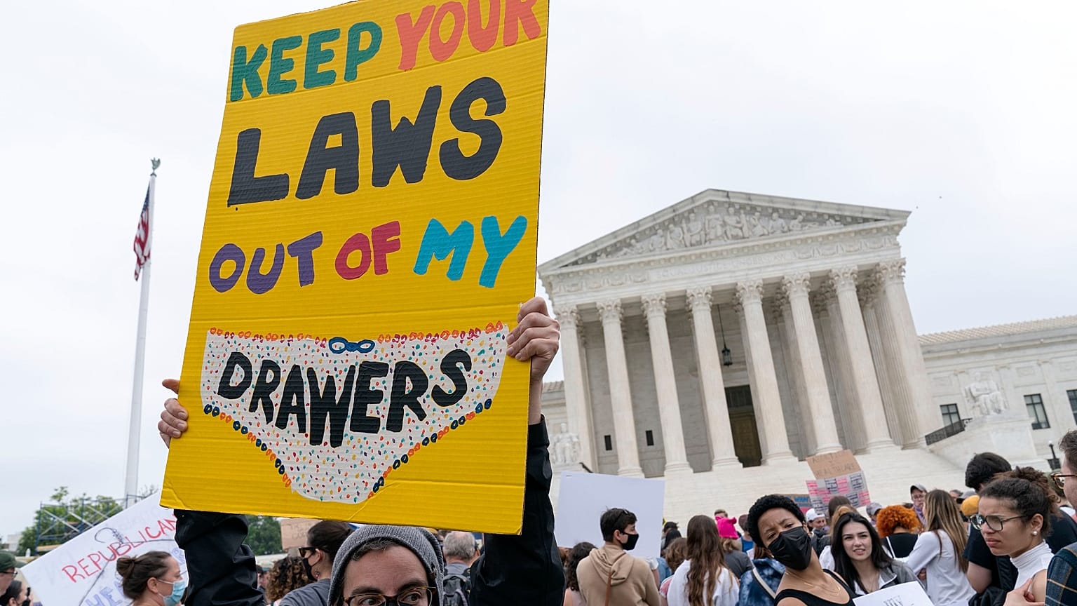 Abortion rights activist protest outside of the U.S. Supreme Court Tuesday, May 3, 2022 in Washington.