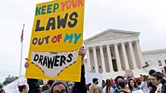 Abortion rights activist protest outside of the U.S. Supreme Court Tuesday, May 3, 2022 in Washington.