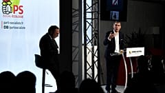 Le Premier Secrétaire du parti socialiste (PS), Olivier Faure, lors du Conseil national du PS à Ivry-sur-Seine (près de Paris), le 05/05/2022