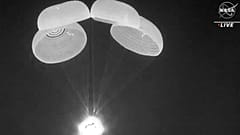 Приводнение корабля Crew Dragon Endurance в Атлантическом океане у побережья Флориды, 6 мая 2022 г.