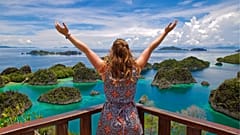 The view from Piaynemo Raja Ampat, Indonesia
